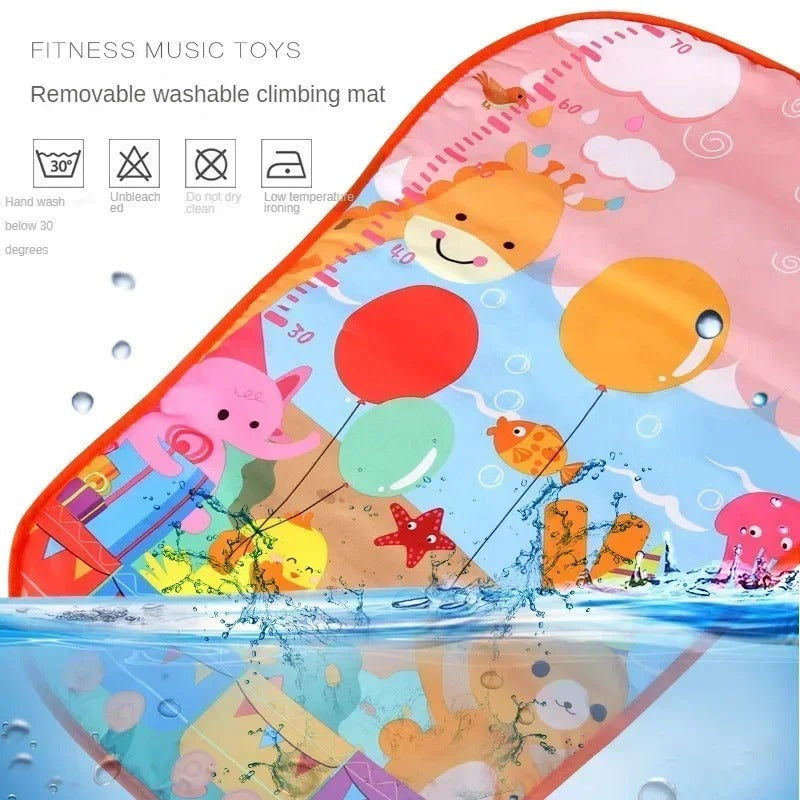 Kids Musical Piano Gym Mat With Music & Lights – (imported)