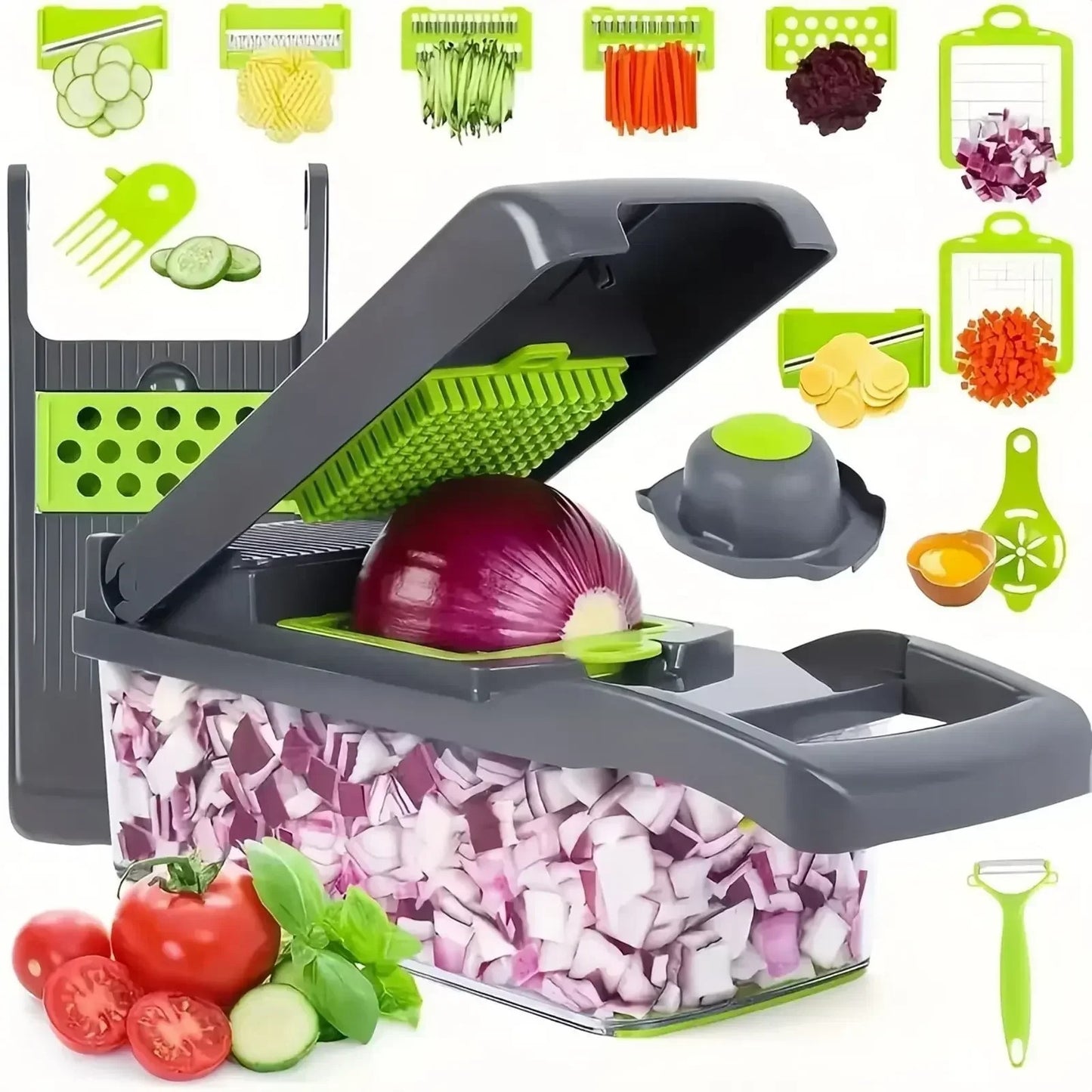 Multifunctional Vegetable Slicer Cutter Shredders Slicer With Basket Fruit Potato Chopper Carrot Grater