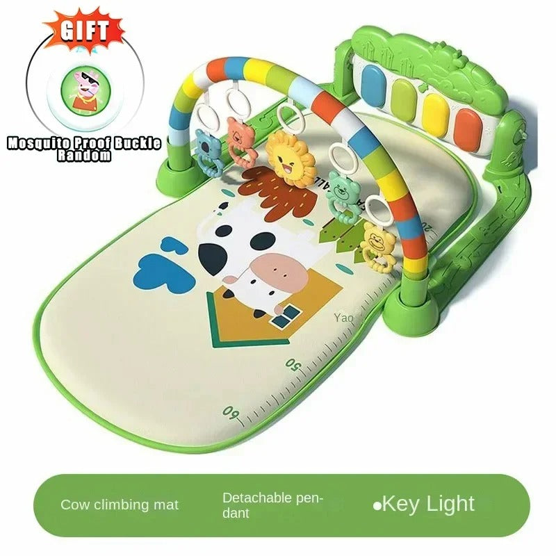 Kids Musical Piano Gym Mat With Music & Lights – (imported)