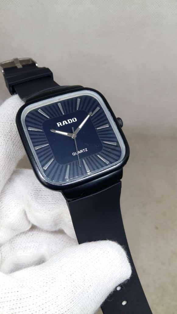 A1 Rado Stylish Watch Adjustable Rubber Strap