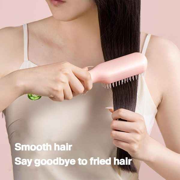 Self Cleaning Hair Brush - One-Click Cleaning Telescopic Hair Comb (Random Color, Without Box)