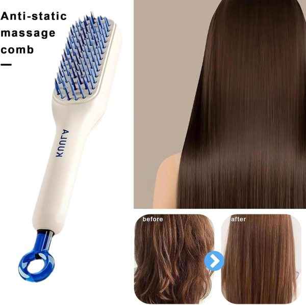 Self Cleaning Hair Brush - One-Click Cleaning Telescopic Hair Comb (Random Color, Without Box)